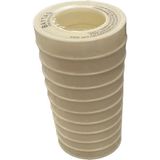 Teflon Bant 12 mm x 0,075 mm x 10 Metre (5 Adet) – Su Tesisatları Için Sızdırmaz ve Dayanıklı - Beyaz - 10 Adet