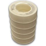Teflon Bant 12 mm x 0,075 mm x 10 Metre (5 Adet) – Su Tesisatları Için Sızdırmaz ve Dayanıklı - Beyaz