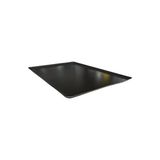 Teflon Italyan Açılı Düz Tepsi 40X60CM - Siyah