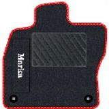 Tegin Audi A3 2003-2011 Siyah Halı Kırmızı Kenar Çapraz Çizgi Topuk 2250 gr Paspas