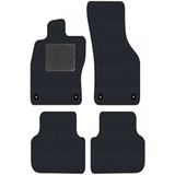 Tegin Audi A4 B6-B7 2000-2007 Siyah Halı Siyah Kenar Deri Petek Topuk 2250 gr Paspas