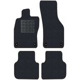Tegin Audi A4 B6-B7 2000-2007 Siyah Halı Siyah Kenar Elipsler Topuk 2250 gr Paspas