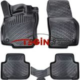 Tegin Audi Q3 2022 3D Siyah Havuzlu Paspas
