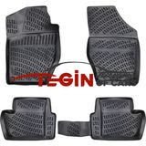 Tegin Citroen C4 2010- 2018 3D Siyah Havuzlu Paspas