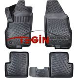 Tegin Fiat Punto Evo 2013 3D Siyah Havuzlu Paspas