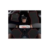 Tegin Honda Civic Euro Hatchback 2001-2003 5 Kapı Siyah Deri Kırmızı Kenar Paspas