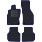 Tegin Honda Civic Fb-Fg 2012-2015 - Hatchback Siyah Halı Mavi Kenar Elipsler Topuk 2250 gr Paspas