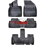 Tegin Hyundai Palisade 7 Koltuk 2021 3D Siyah Havuzlu Paspas