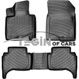 Tegin Hyundai Santa Cruz Usa 2023 3D Siyah Havuzlu Paspas