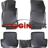 Tegin Infiniti QX30 2019 3D Siyah Havuzlu Paspas