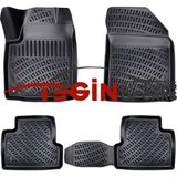 Tegin Jeep Cherokee Kl 2019 3D Siyah Havuzlu Paspas