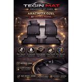 Tegin Mat Designer Of Cars Mitsubishi L200 Blizzard-Tornado-Storm 2019-2023 4WD Siyah 3D Havuzlu Paspas