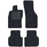 Tegin Opel Corsa C 2000-2006 Siyah Halı Gri Kenar Baklava Topuk 2250 gr Paspas