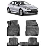 Tegin Renault Megane 3 HB 3D 2009-2016 Siyah Havuzlu Paspas