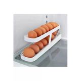 Tegomi 2 Katlı Otomatik Buzdolabı Yumurta Standı Yumurtalık Rafı Saklama Kabı Buzdolabı Organizer