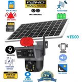 Teico 4g Sim Kartlı Solar Güneş Enerjili Full Hd Çift Kameralı Extra Ledli Akıllı Smart Güvenlik KAMERASI-4222