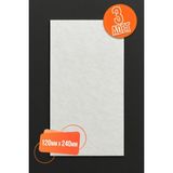 Tek 3 Ad Yapışkanlı Keçe Mobilya Masa Sandalye Parke Zemin Ayak Koruyucu Kaydırmaz Keçesi 120MM x 240MM - 001-Renkli - Siyah