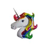 Tek Boynuzlu At Unicorn Folyo Balon Koyu Renk 87X117 Cm
