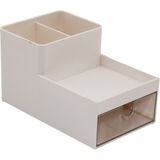 Tek Çekmeceli + 3 Bölmeli Plastik Makyaj - Takı Organizer 16X9.5CM - Y: 5--9.5cm (2818) - Renkli - Standart