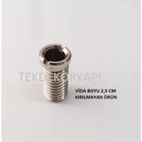 Tek Dekor Teka Franke 2.5 cm Evye Sifon Süzgeç Vidası Krom Renkli Kırılmaz Malzeme 2 Adet