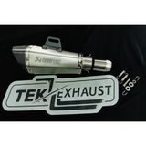 Tek Exhaust Akrapovic Performans Egzoz – Gri Gövde, Karbon Başlık,