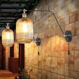 TEK FİYATIDIR RETRO ÜÇ MAFSALI BAL CAMLI RUSTİK VİNTAGE KABLOLU APLİK MYL003312