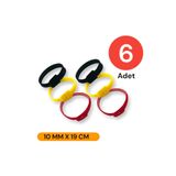 Tek-İş 10 mm x 19 cm Kablo Düzenleyici Kablo Bağı Cırt Cırt Bant Sök Tak Kullan 6 Adet