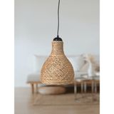 Tek-İş 23 Cm X 27 Cm X 87 Rustik Jüt Halatlı Sarkıt Lamba Avize Keten Ip Başlık Küre Top Sarkıt Avize Huni