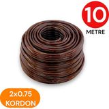 Tek-İş 2x0.75 Kordon Yassı Şeffaf Kablo 10 Metre - Bakır