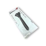 Tek-İş 380 mm x 4.8 mm 50 Adet Siyah Plastik Kablo Bağı Klipsi, Plastik Cırt Kelepçe