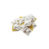 Tek-İş Beyaz 19x19x3.9 mm 50 Adet Kablo Bağı Yapışkanlı Yapışkanlı Kroşe