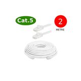Tek-İş Cat5 Network Internet Ethernet Bilgisayar Kablosu RJ45 - RJ45 2 mt Patch Kablo