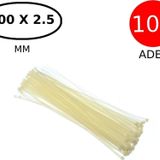 Tek-İş Kablo Bağı Cırt Kelepçe 200 mm x 2.5 mm Beyaz 100 Adet