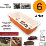 Tek-İş Kullan At Karton Kek Kalıbı Seti 6 Adet 19 cm x 9,5 cm x 5 cm