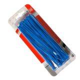 Tek-İş Mavi Plastik Kablo Bağı | 140mm x 2.5mm | 100 Adet | Cırt Kelepçe Seti | Kablo Toplayıcı ve Düzenleyici