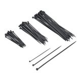 tek-iş Plastik Kablo Bağı Cırt Kelepçe Set 100 mm - 150 mm - 250 mm X 2.5 mm Siyah (20 şer adet X 3) 60 Adet