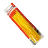 Tek-İş Sarı Plastik Kablo Bağı | 200mm x 2.5mm | 100 Adet | Cırt Kelepçe Seti | Tel Bağlama ve Kablo Düzenleme