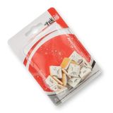 Tek-İş Yapışkanlı Plastik Kablo Bağı Klipsi | 28mm x 28mm | 40 Adet | Cırt Kelepçe Tutucu | Kablo Düzenleyici ve Sabitleyici