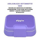 Tek Katlı Mor Paslanmaz Çelik 1030ML Lunchbox, 2 Bölmeli Sefer Tası - Adaçayı