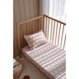 Tek Kişilik, Çocuk Lastikli Çarşaf Takımı, %100 Pamuk Saten - Daisy - Çok Renkli - 80 x 180