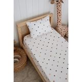 Tek Kişilik, Çocuk Lastikli Çarşaf Takımı, %100 Pamuk Saten - Dots - Çok Renkli - 100 x 200