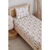 Tek Kişilik, Çocuk Lastikli Çarşaf Takımı, %100 Pamuk Saten - Jungle - Çok Renkli - 100 x 200