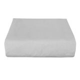 Tek Kişilik Düz Penye%100 Pamuklu Lastikli Çarşaf 100X200 (Açık Gri, 100x200 cm)