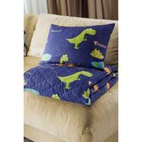 Tek Kişilik Kapitone Yatak Örtüsü Seti Lacivert Yumuşak, Dayanıklı ve Şık Tasarım - 160 x 220 cm