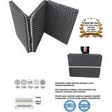 Tek Kişilik Katlanır Yer Yatağı Sünger Yatak Kara Çatı 80X180 Cm-6 cm - Çok Renkli - 80 x 180 x 6 cm