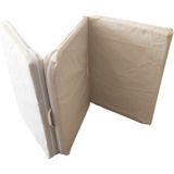 Tek Kişilik Katlanır Yer Yatağı Sünger Yatak Krem 80X180 Cm-6 cm - Çok Renkli - 80 x 180 x 6 cm