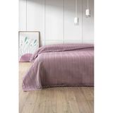 Tek Kişilik Kopanaki Dantelli Waffle PIKE-160X230 Cm-Lila