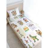 Tek Kişilik Lastikli Çarşaf Seti - Cartoon Serisi - Oyuncak Hikayesi Patchwork