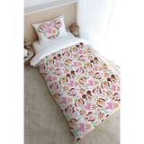 Tek Kişilik Nevresim Takımı (160X220) - Cartoon Serisi - Şirin Mini Fare ve Arkadaşları Pattern