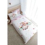 Tek Kişilik Nevresim Takımı (160x220) - For Baby Serisi - Gökkuşaklı Unicorn